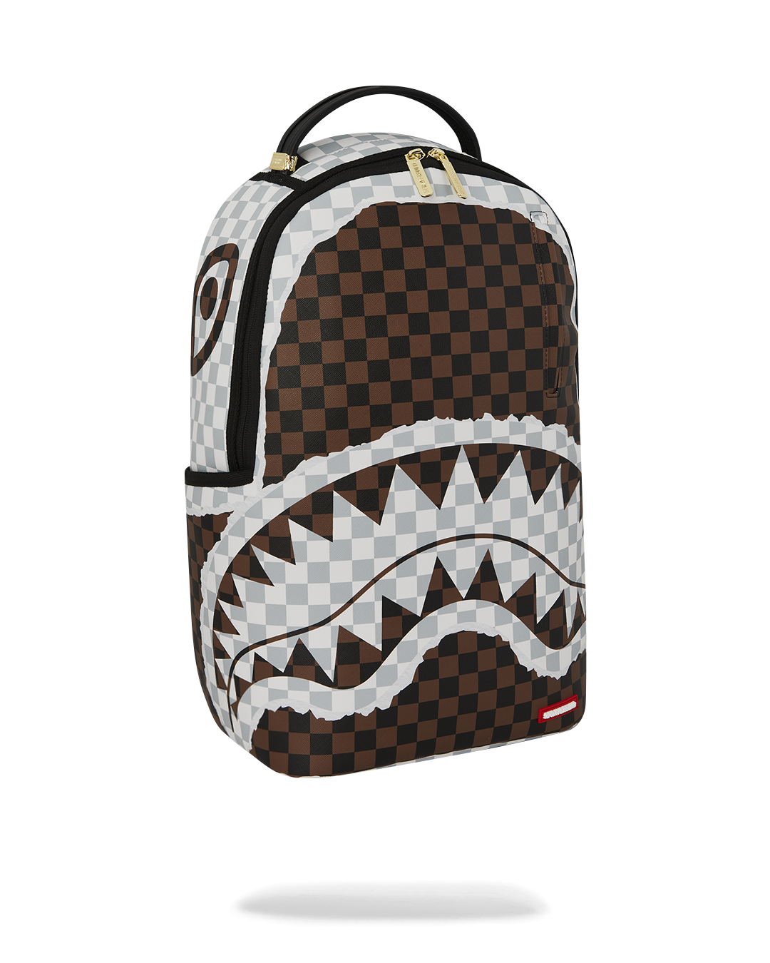 CREAM AND BROWN TEAR CHECK DLXSV BACKPACK