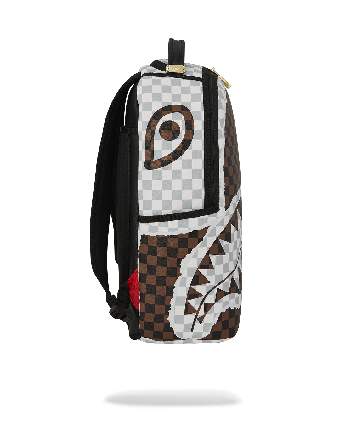 CREAM AND BROWN TEAR CHECK DLXSV BACKPACK