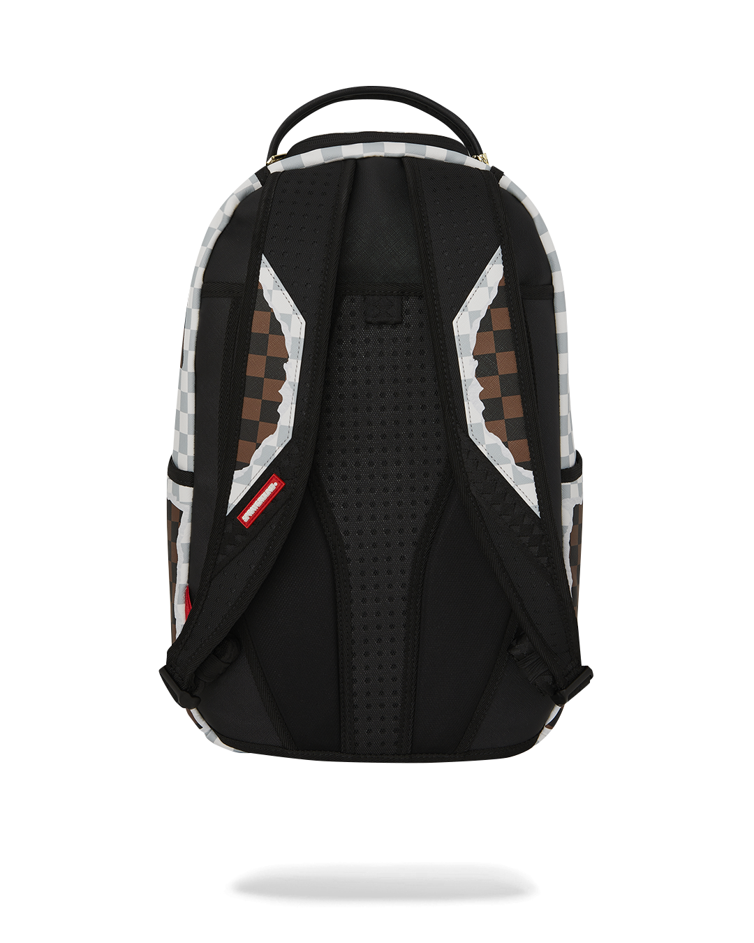 CREAM AND BROWN TEAR CHECK DLXSV BACKPACK
