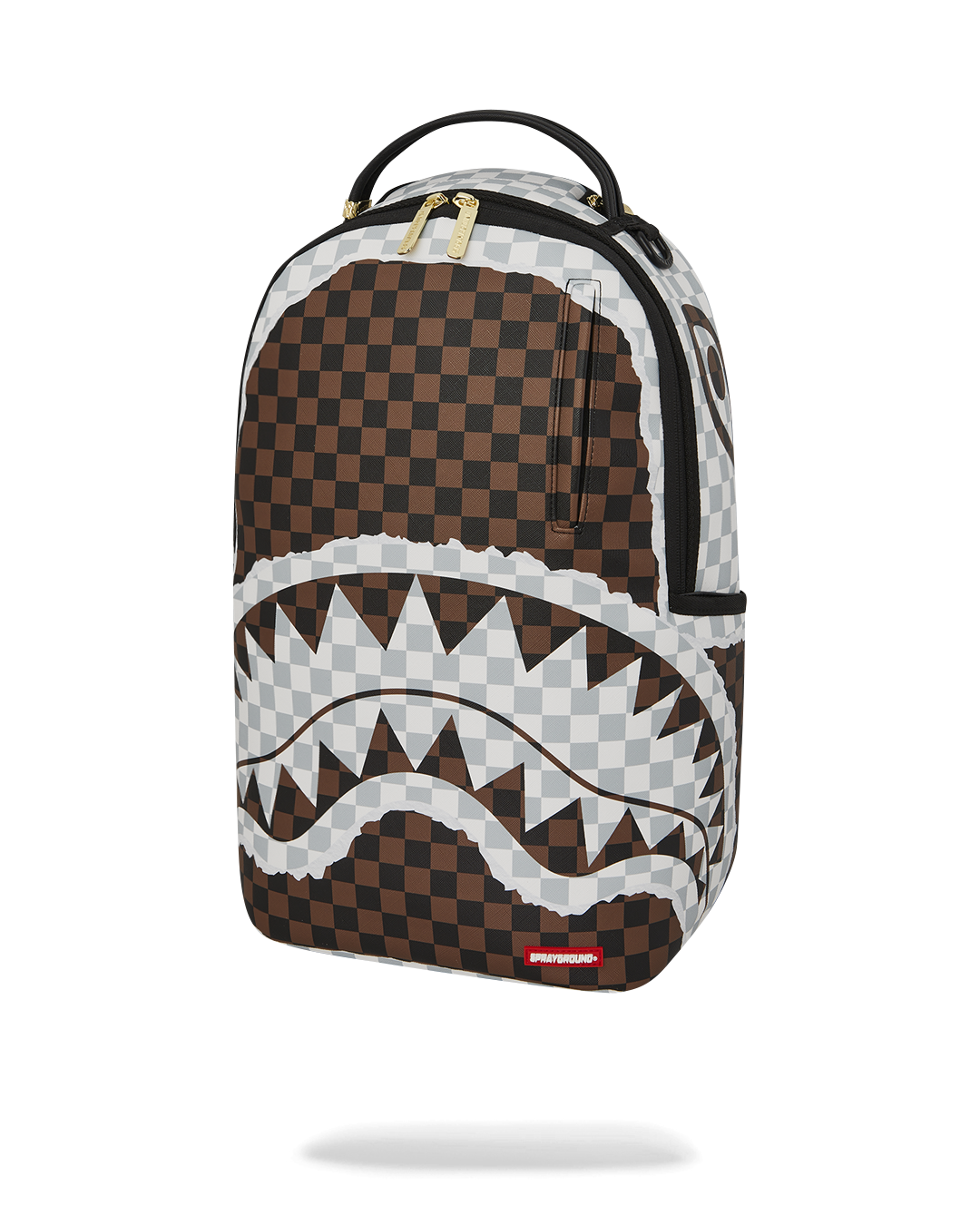 CREAM AND BROWN TEAR CHECK DLXSV BACKPACK