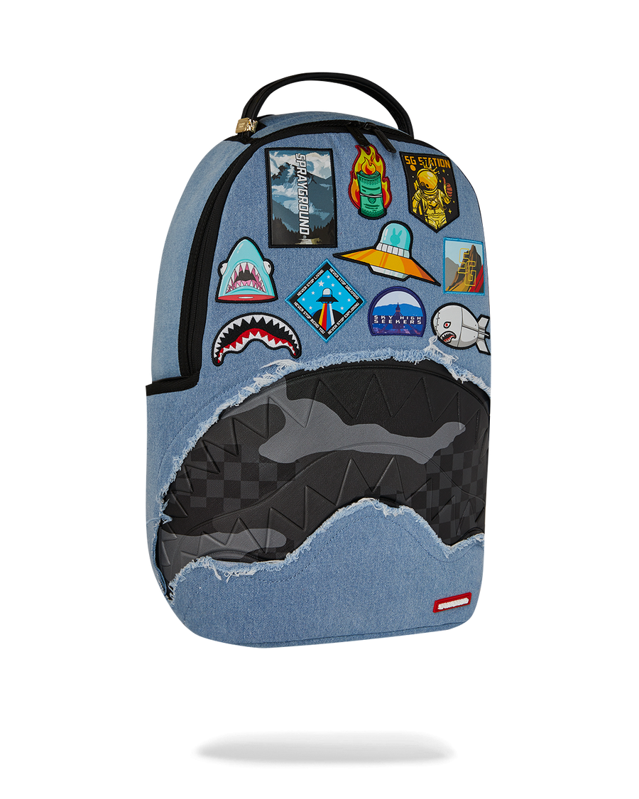 DENIM TEAR 3AM PATCHES DLXSV BACKPACK