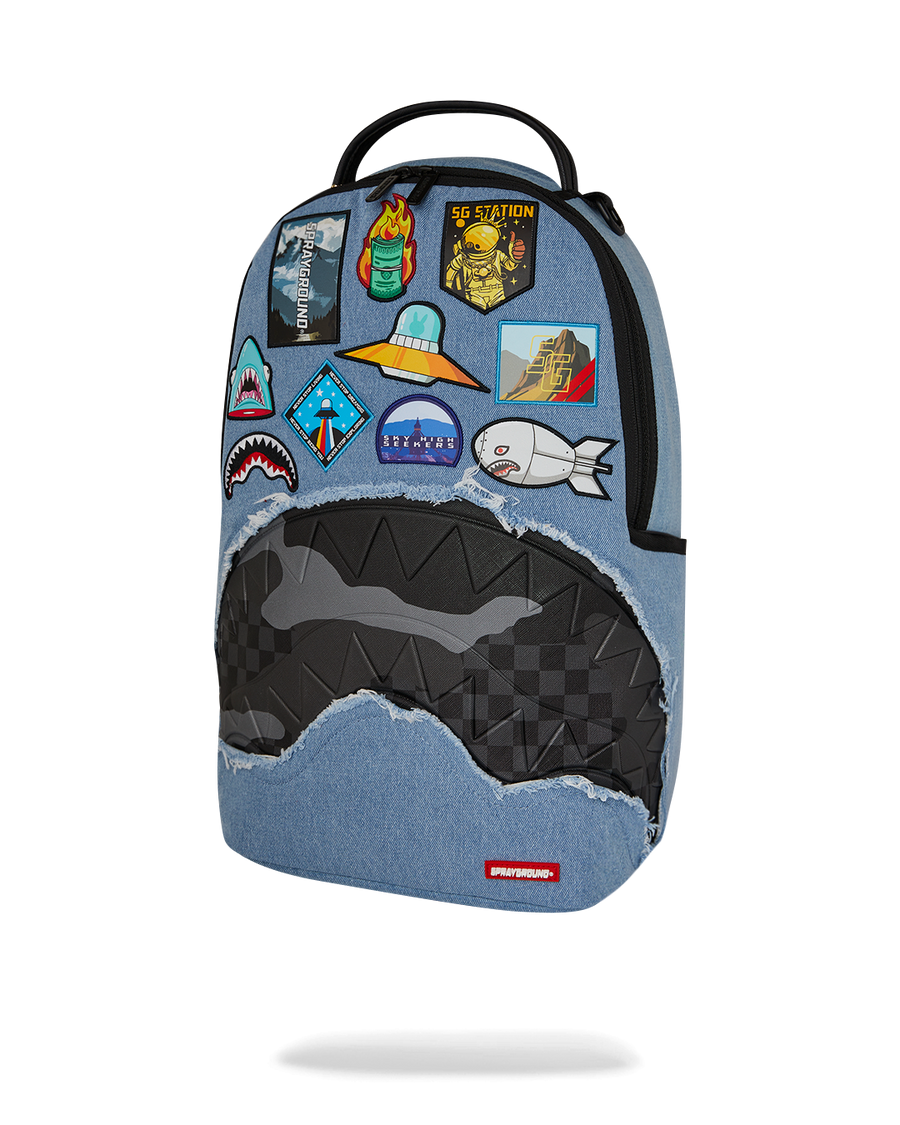 DENIM TEAR 3AM PATCHES DLXSV BACKPACK