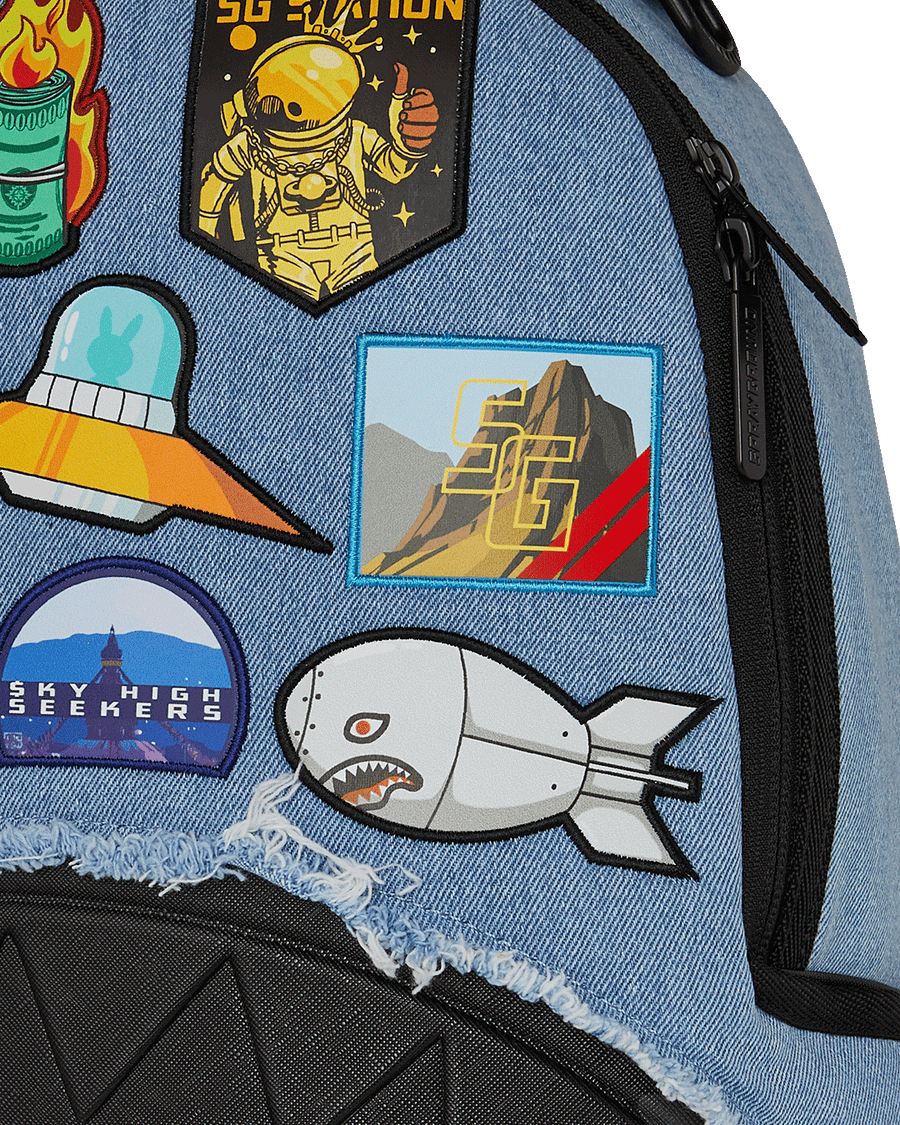 DENIM TEAR 3AM PATCHES DLXSV BACKPACK
