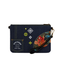 EVISU STYLE CROSSOVER CLUTCH