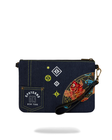 EVISU STYLE CROSSOVER CLUTCH