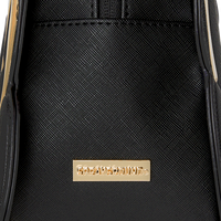 GOLD AND DANGEROUS SHARK BUBBLE LETTER HANDBAG