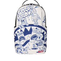 BLUE INK DOODLE DLXSR BACKPACK