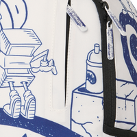 BLUE INK DOODLE DLXSR BACKPACK