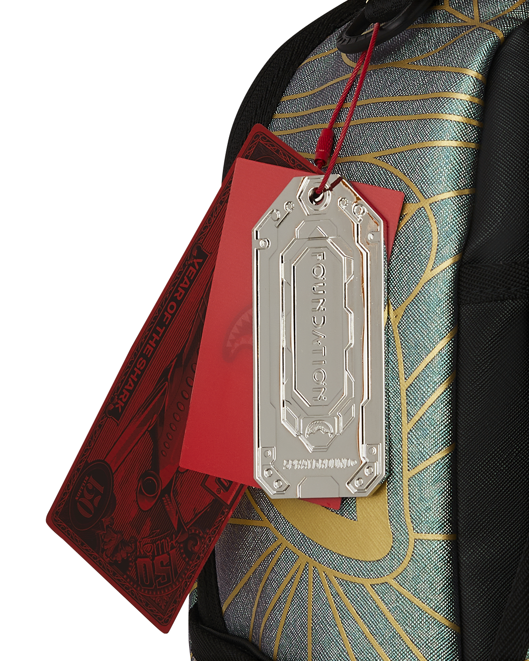 FOUNDATION CRYSTAL IRIDESCENT SHARK DLXSV BACKPACK