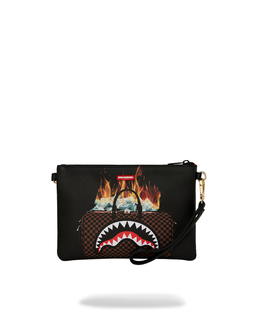 DUFFLE ON FIRE CROSSOVER CLUTCH