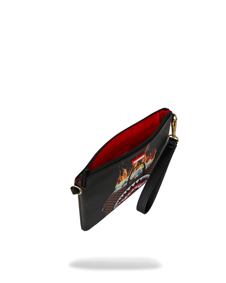 DUFFLE ON FIRE CROSSOVER CLUTCH