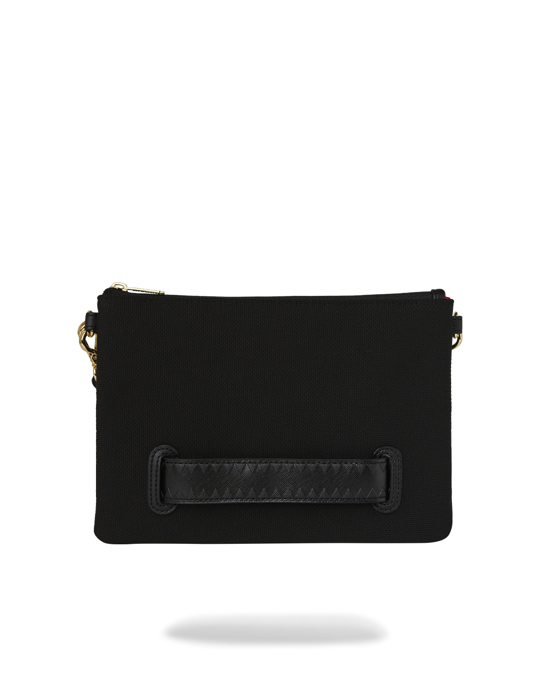 SHARK CENTRAL KNIT BLACK CROSSOVER CLUTCH