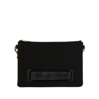 SHARK CENTRAL KNIT BLACK CROSSOVER CLUTCH