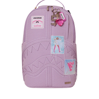 PURPLE DENIM PINK STITCH DLX-BACKPACK
