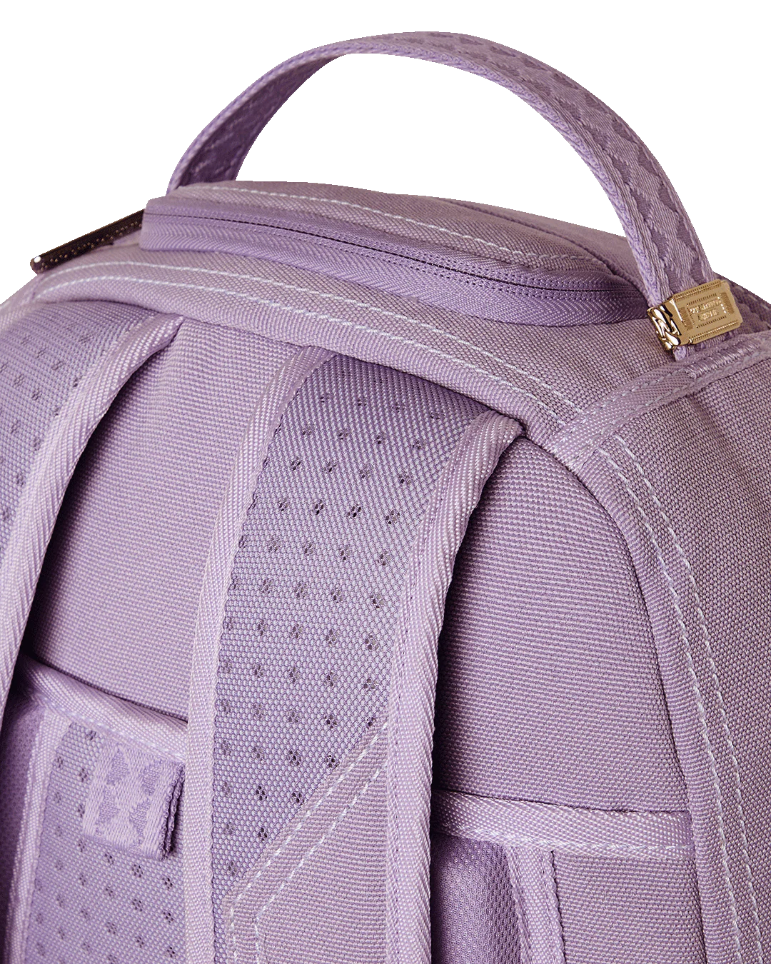 PURPLE DENIM PINK STITCH DLX-BACKPACK