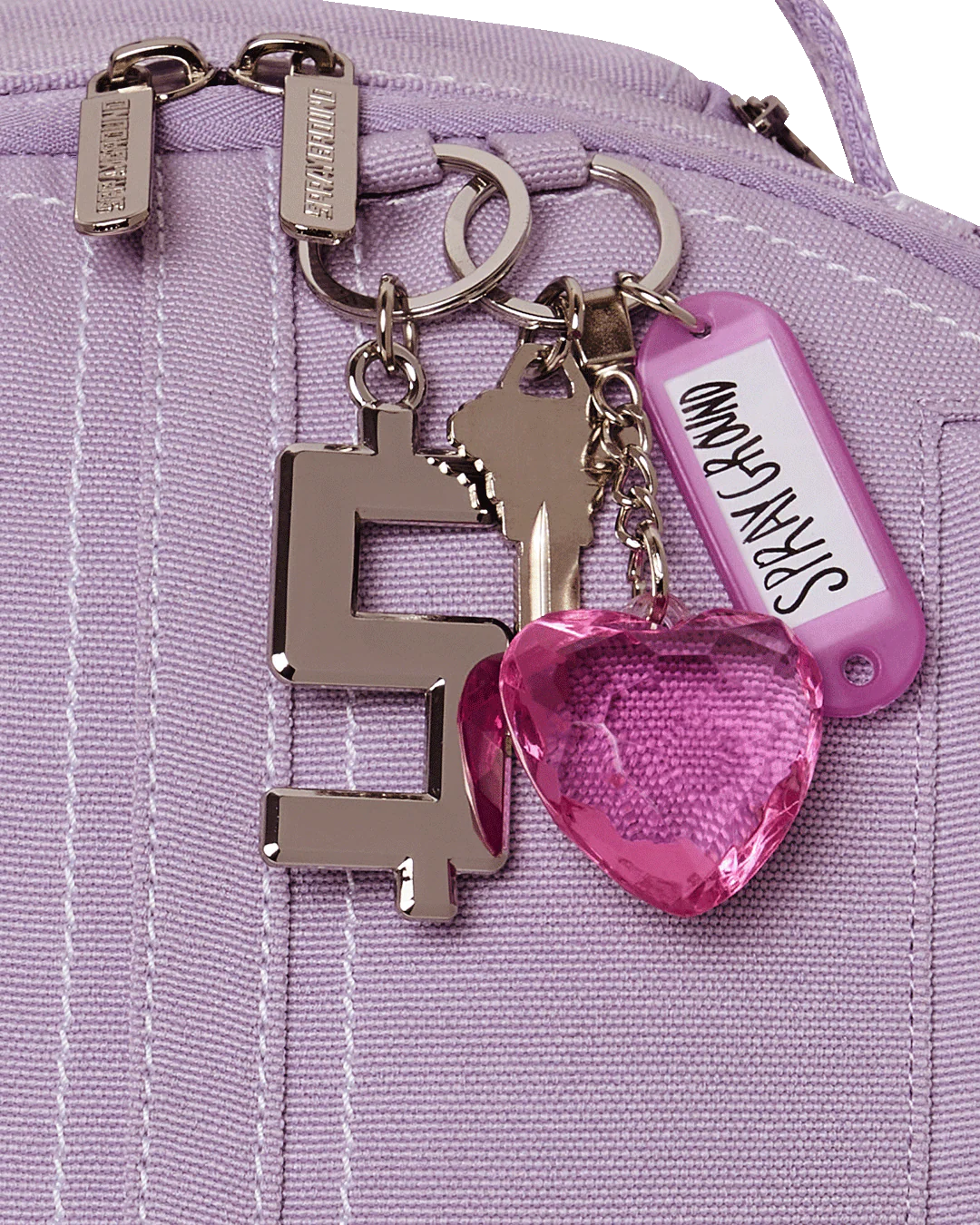PURPLE DENIM PINK STITCH DLX-BACKPACK