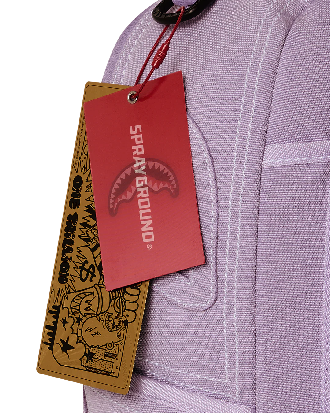 PURPLE DENIM PINK STITCH DLX-BACKPACK