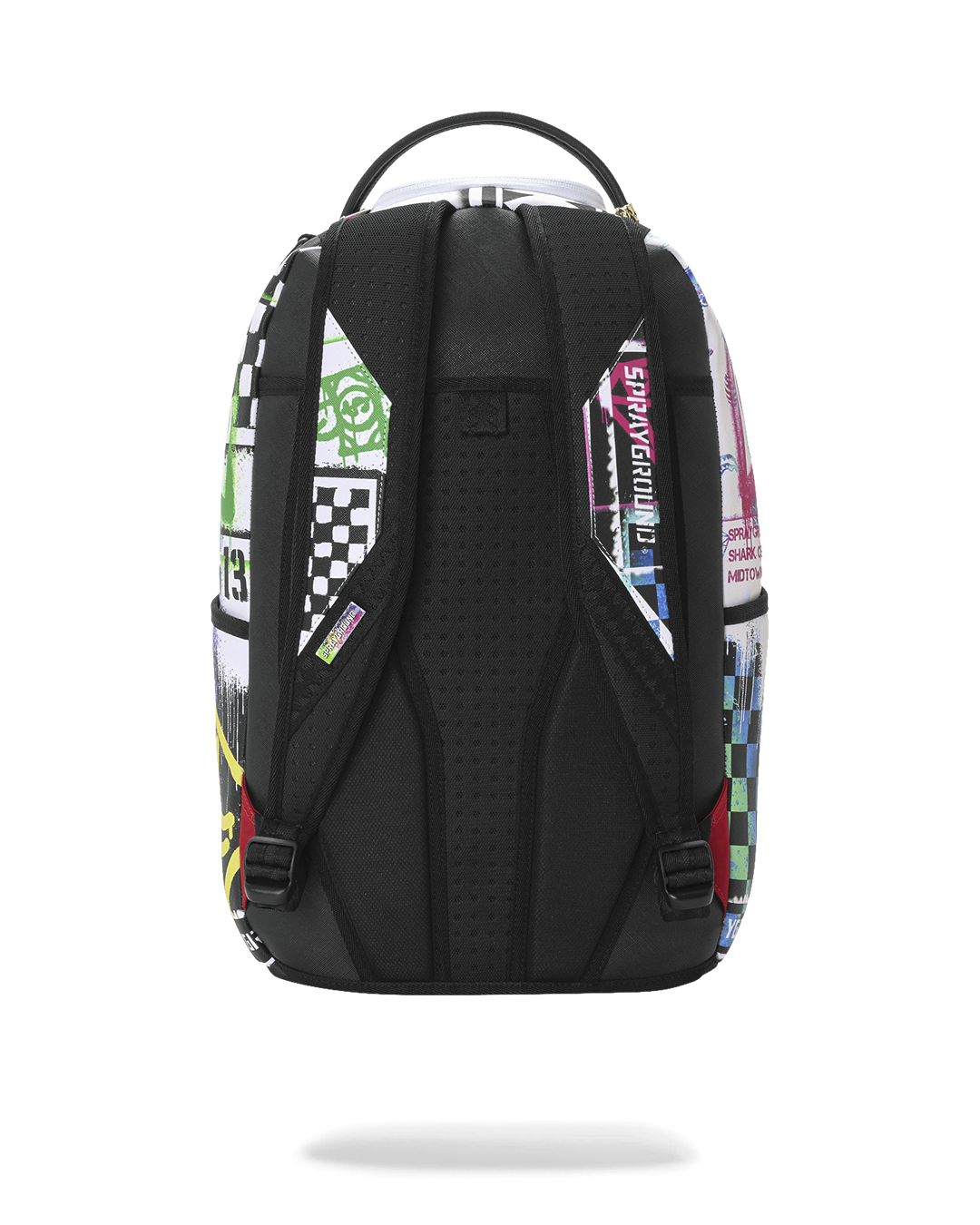 STENCIL SHARK ATTACK BLACK AND WHITE SPLIT DLXSV BACKPACK