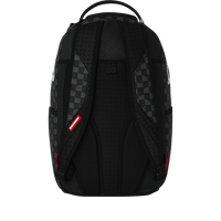 BLACK AND WHITE DRIP CHECK DLXSV BACKPACK