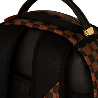 EMBOSSED CHECK BROWN DLXSV BACKPACK