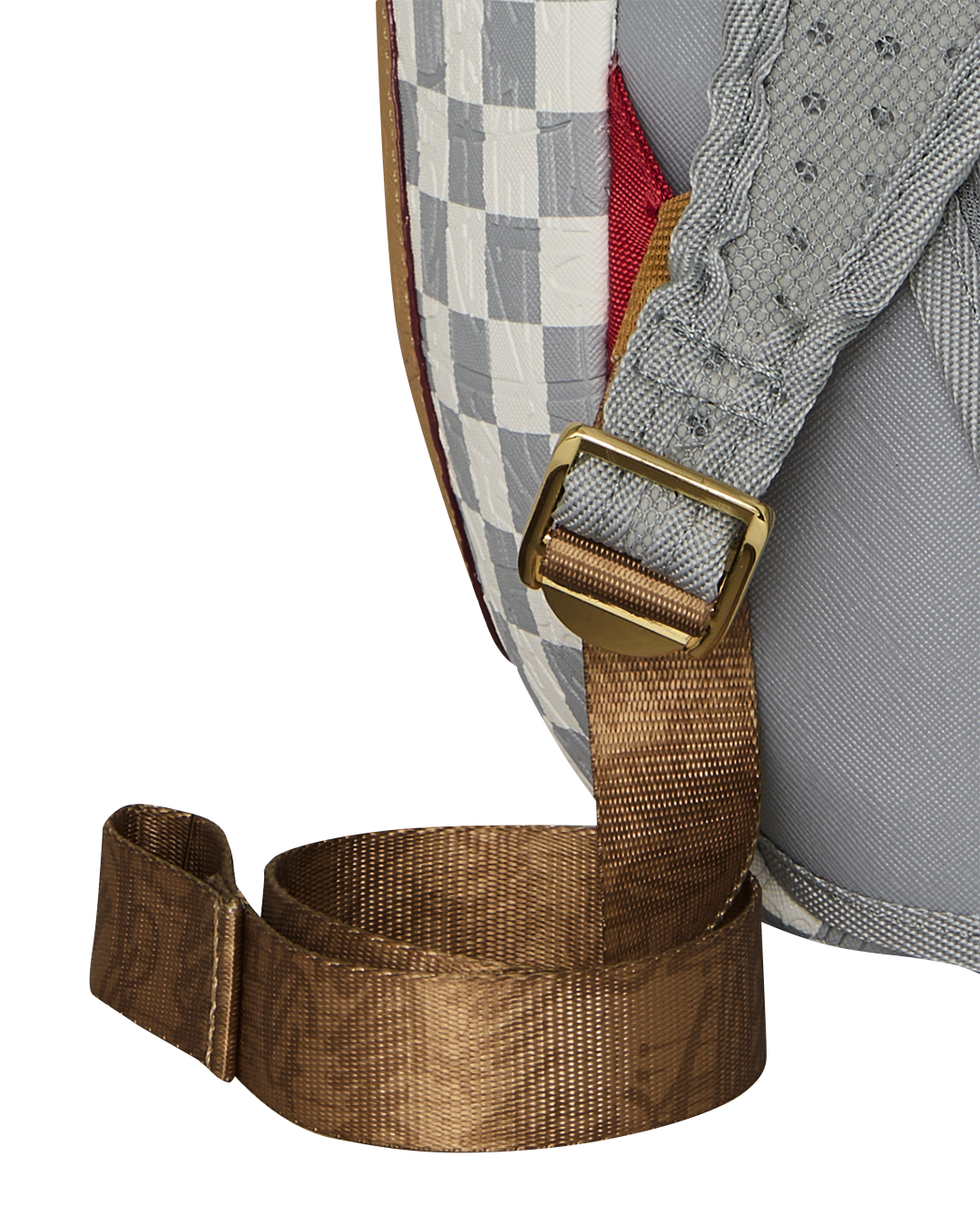 EMBOSSED CHECK CREAM DLXSV BACKPACK