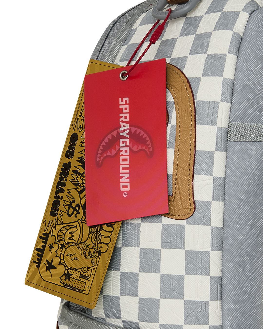 EMBOSSED CHECK CREAM DLXSV BACKPACK