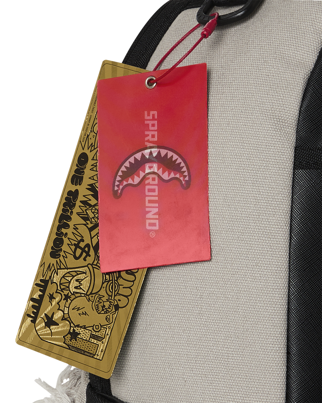 CREAM DENIM TEAR SHARK DLXSV BACKPACK