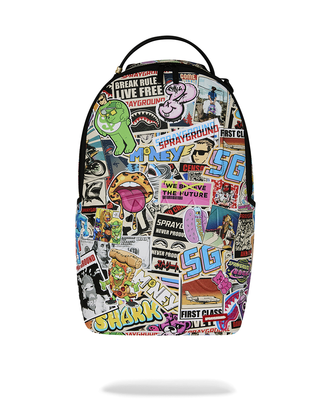PUNK STICKER SHARK DLXSV BACKPACK