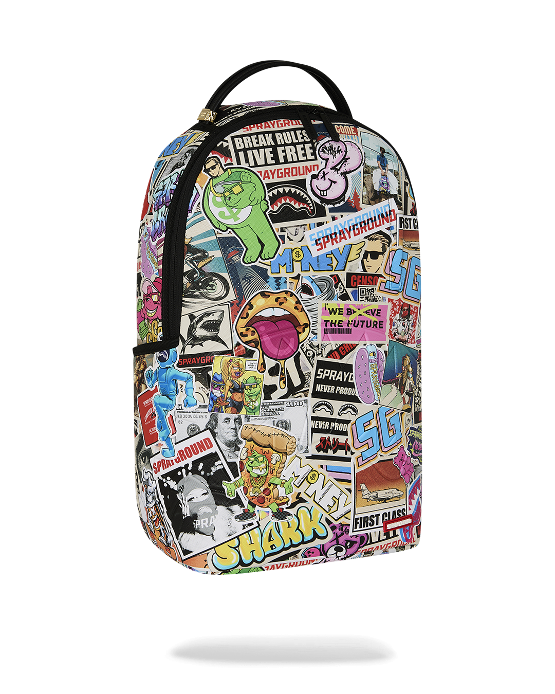 PUNK STICKER SHARK DLXSV BACKPACK
