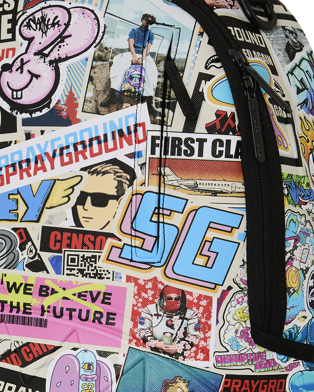 PUNK STICKER SHARK DLXSV BACKPACK