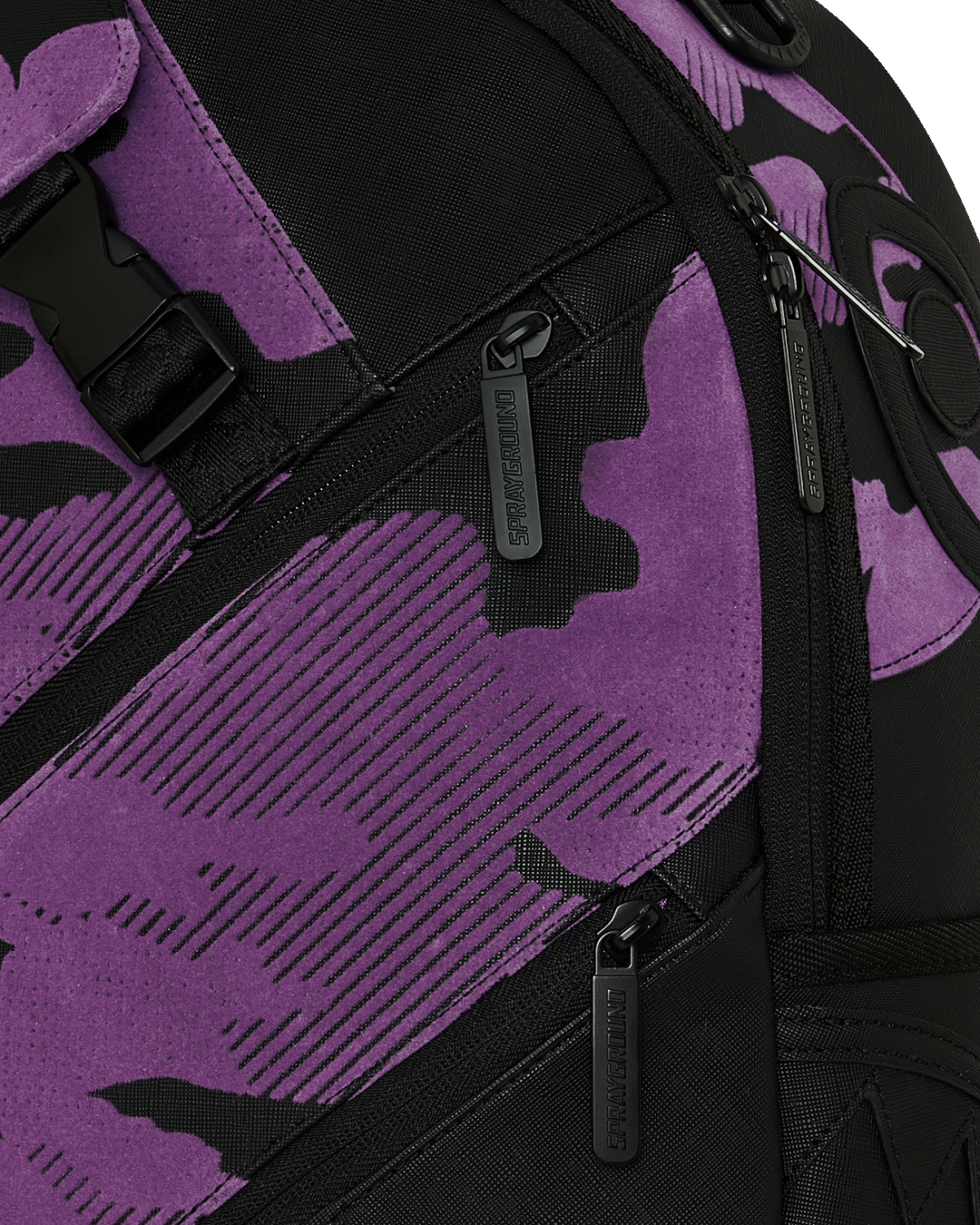 PURPLE FLOCKED CAMO DLXSV BACKPACK