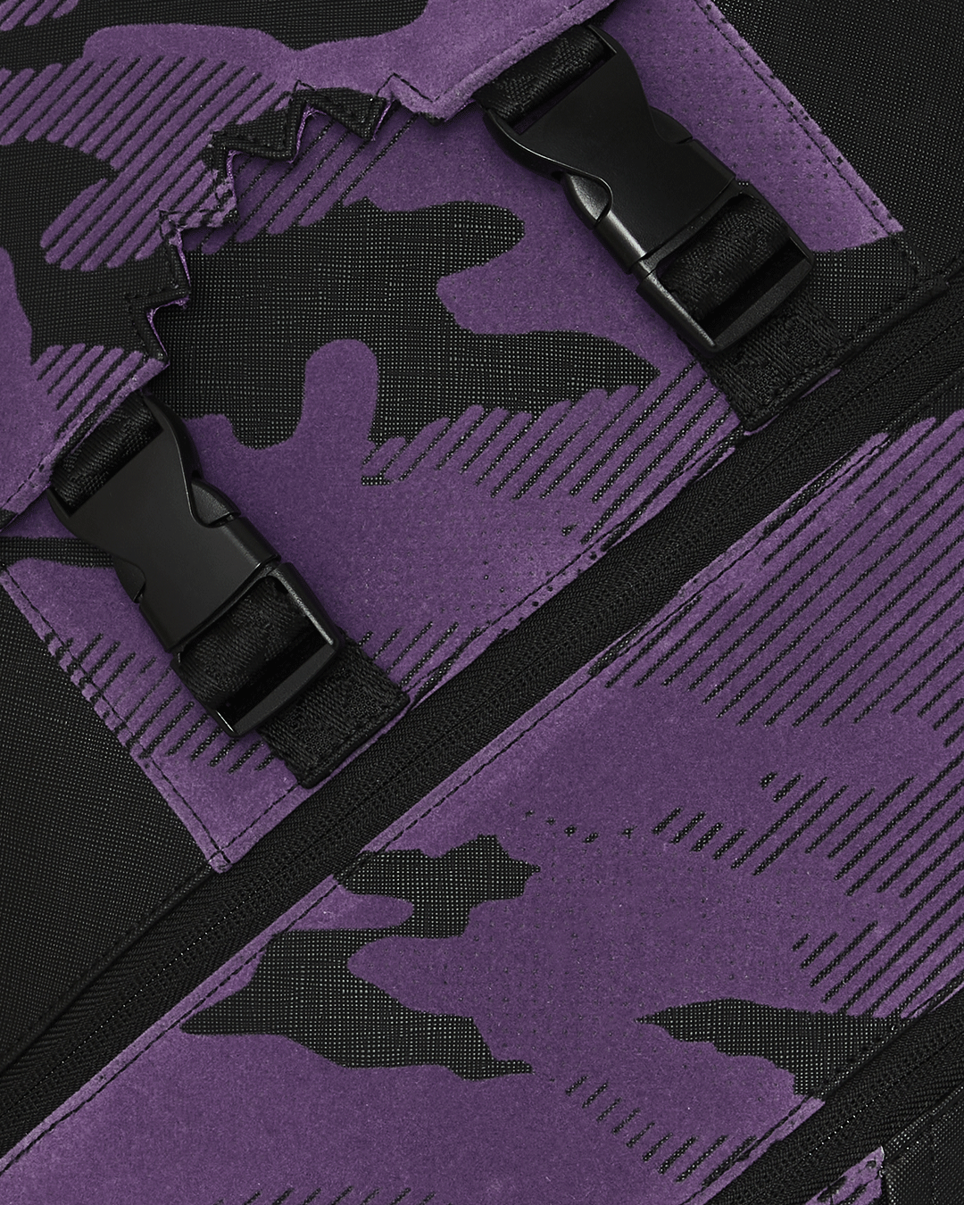 PURPLE FLOCKED CAMO DLXSV BACKPACK