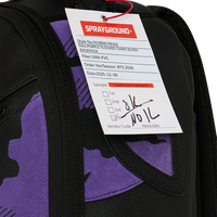 PURPLE FLOCKED CAMO DLXSV BACKPACK