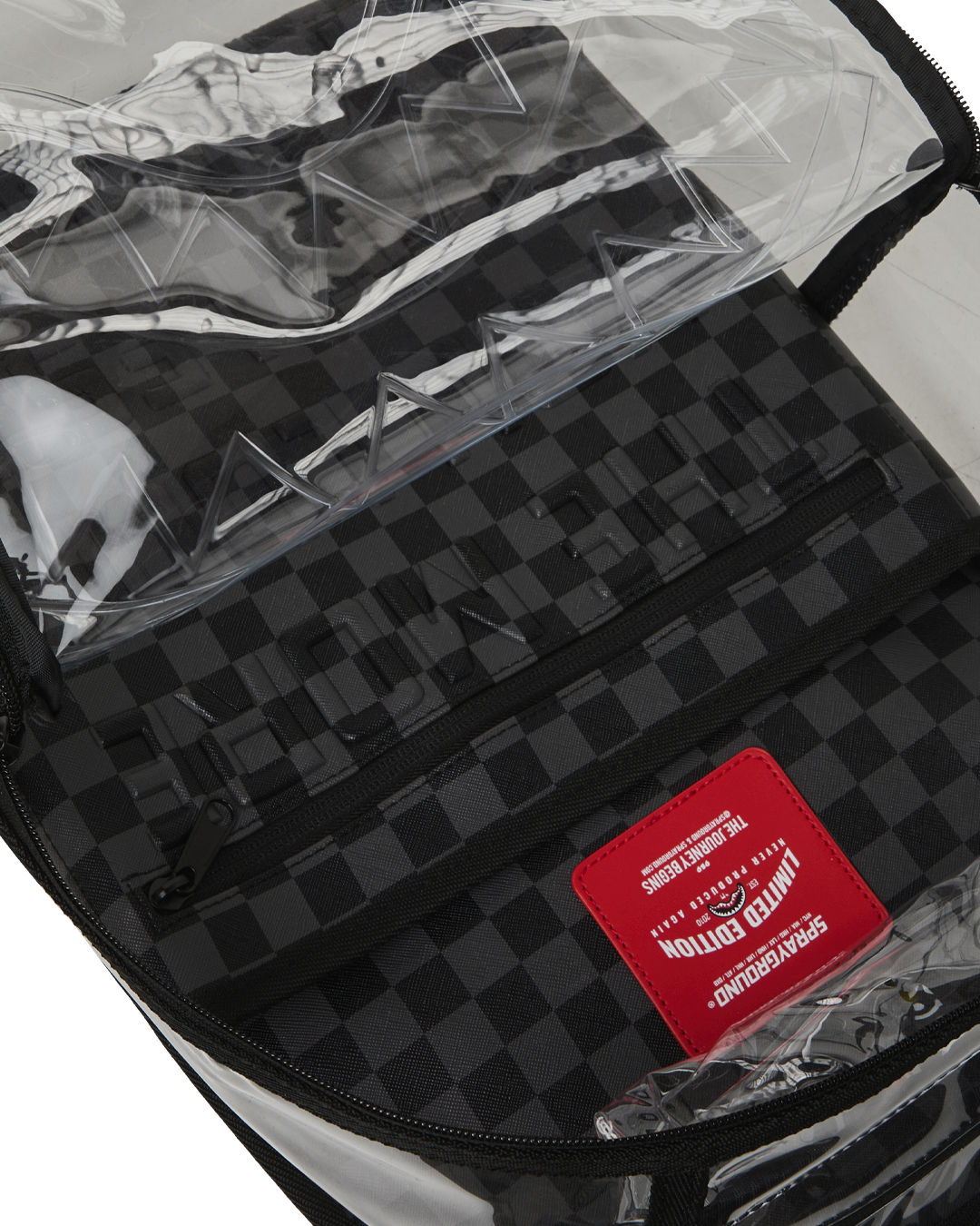 HIDDEN MESSAGE CLEAR DLXSV BACKPACK