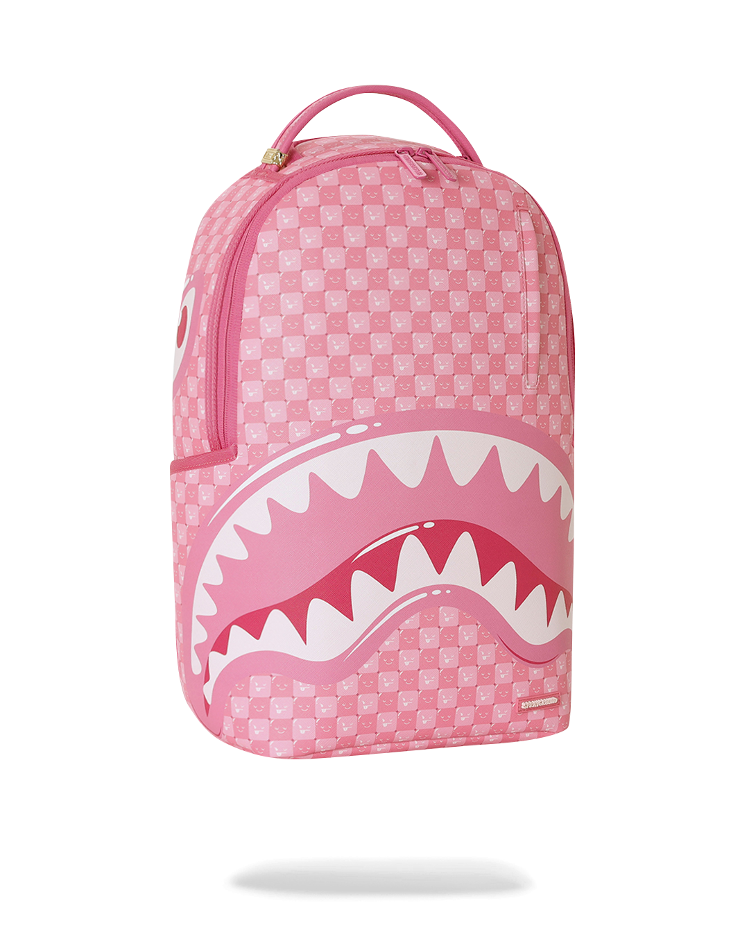 PINK NEW CHECK FACES DLXSV BACKPACK