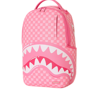 PINK NEW CHECK FACES DLXSV BACKPACK