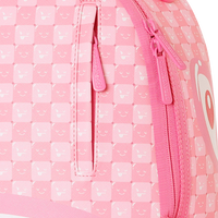 PINK NEW CHECK FACES DLXSV BACKPACK