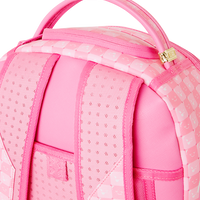 PINK NEW CHECK FACES DLXSV BACKPACK