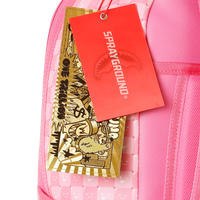 PINK NEW CHECK FACES DLXSV BACKPACK