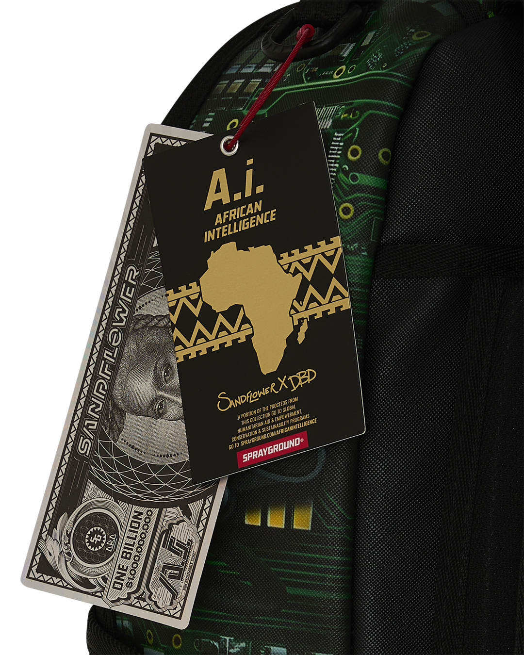 A.I. AFRICAN INTELLIGENCE REWIRED & INSPIRED BACKPACK - SANDFLOWER COLLAB