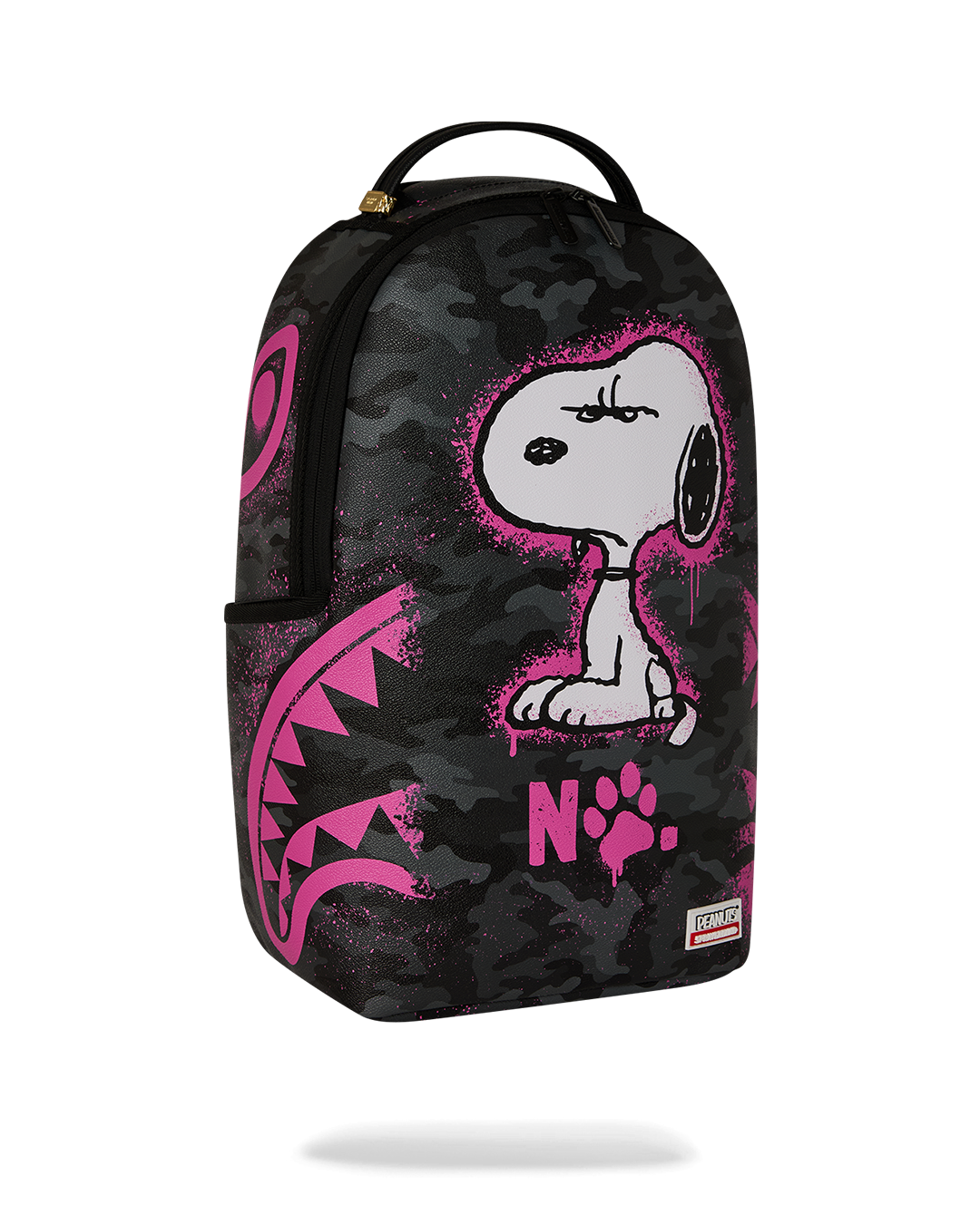 PEANUTS SNOOPY PINK STENCIL DLXSV BACKPACK