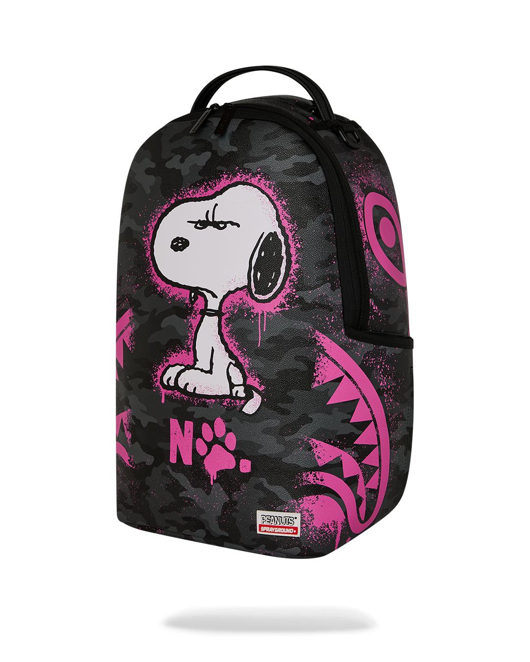 PEANUTS SNOOPY PINK STENCIL DLXSV BACKPACK