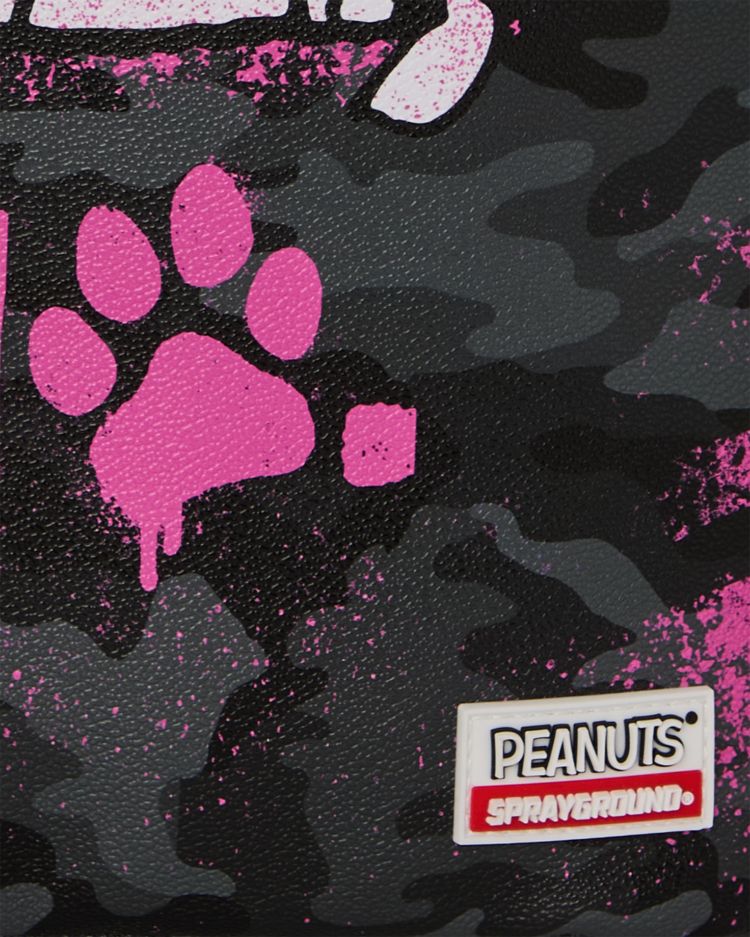 PEANUTS SNOOPY PINK STENCIL DLXSV BACKPACK