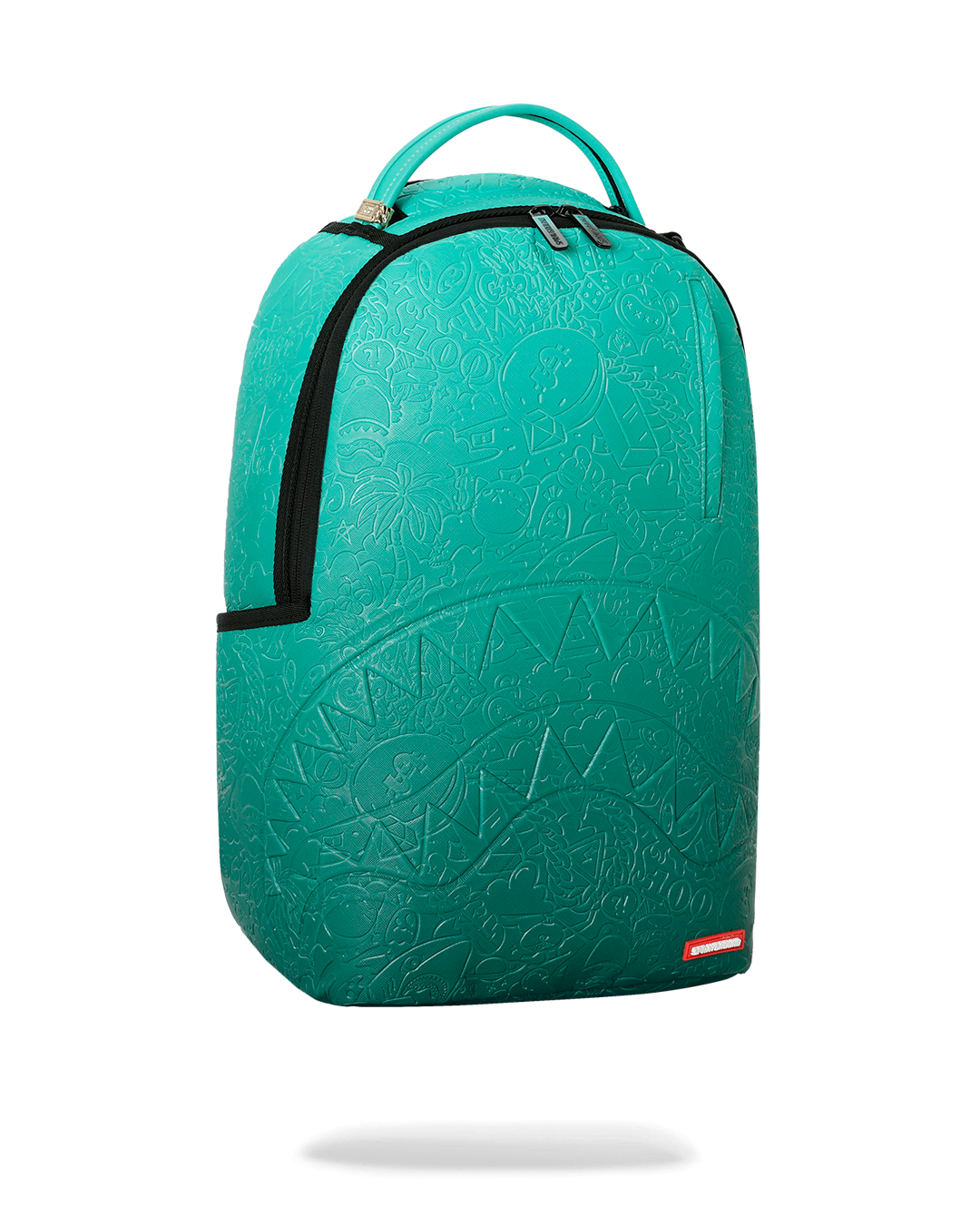 TURQUOISE DOODLE EMBOSS DLXSV BACKPACK