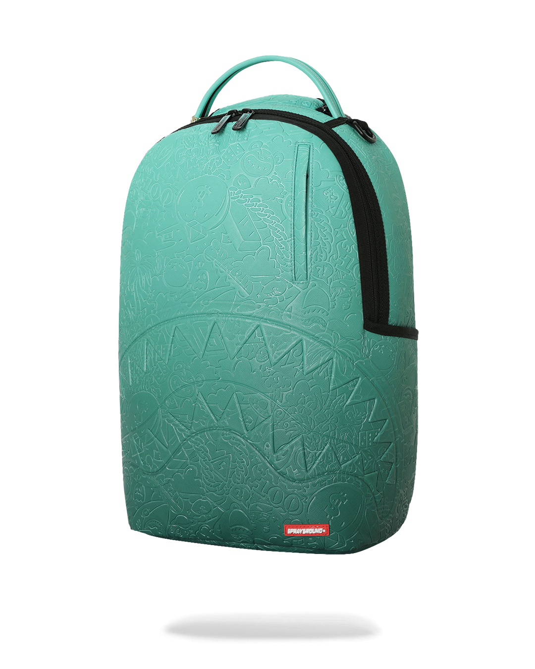 TURQUOISE DOODLE EMBOSS DLXSV BACKPACK