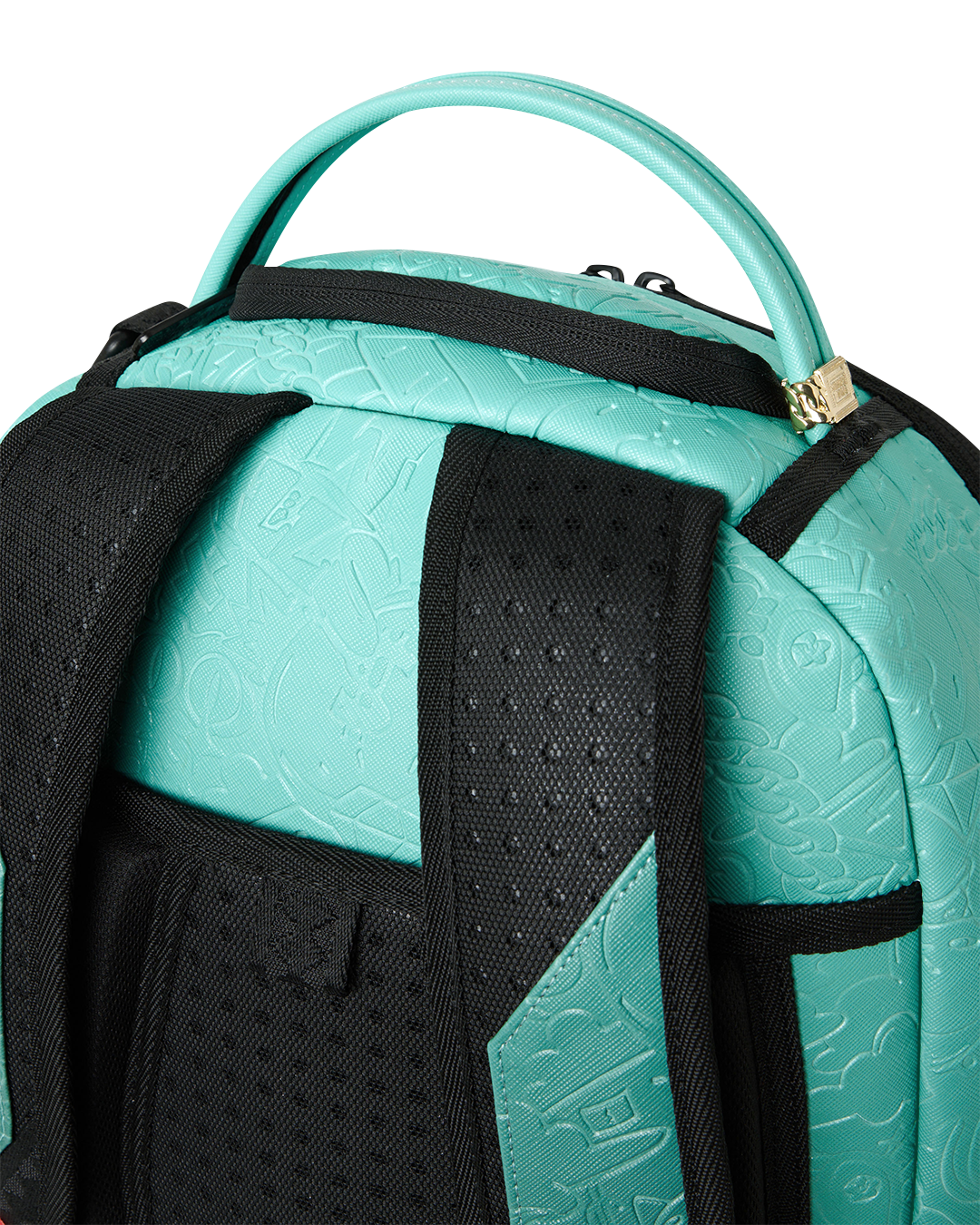 TURQUOISE DOODLE EMBOSS DLXSV BACKPACK