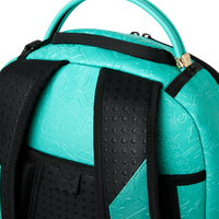 TURQUOISE DOODLE EMBOSS DLXSV BACKPACK