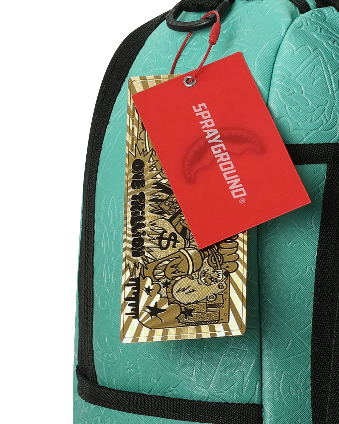 TURQUOISE DOODLE EMBOSS DLXSV BACKPACK