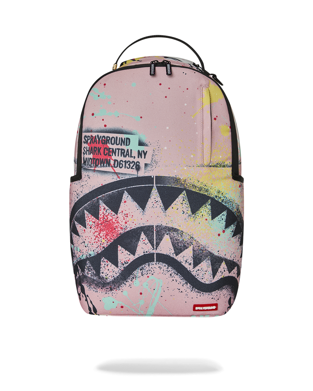 SHARK CENTRAL PINK LAB COAT STREET ART DLXSR BACKPACK