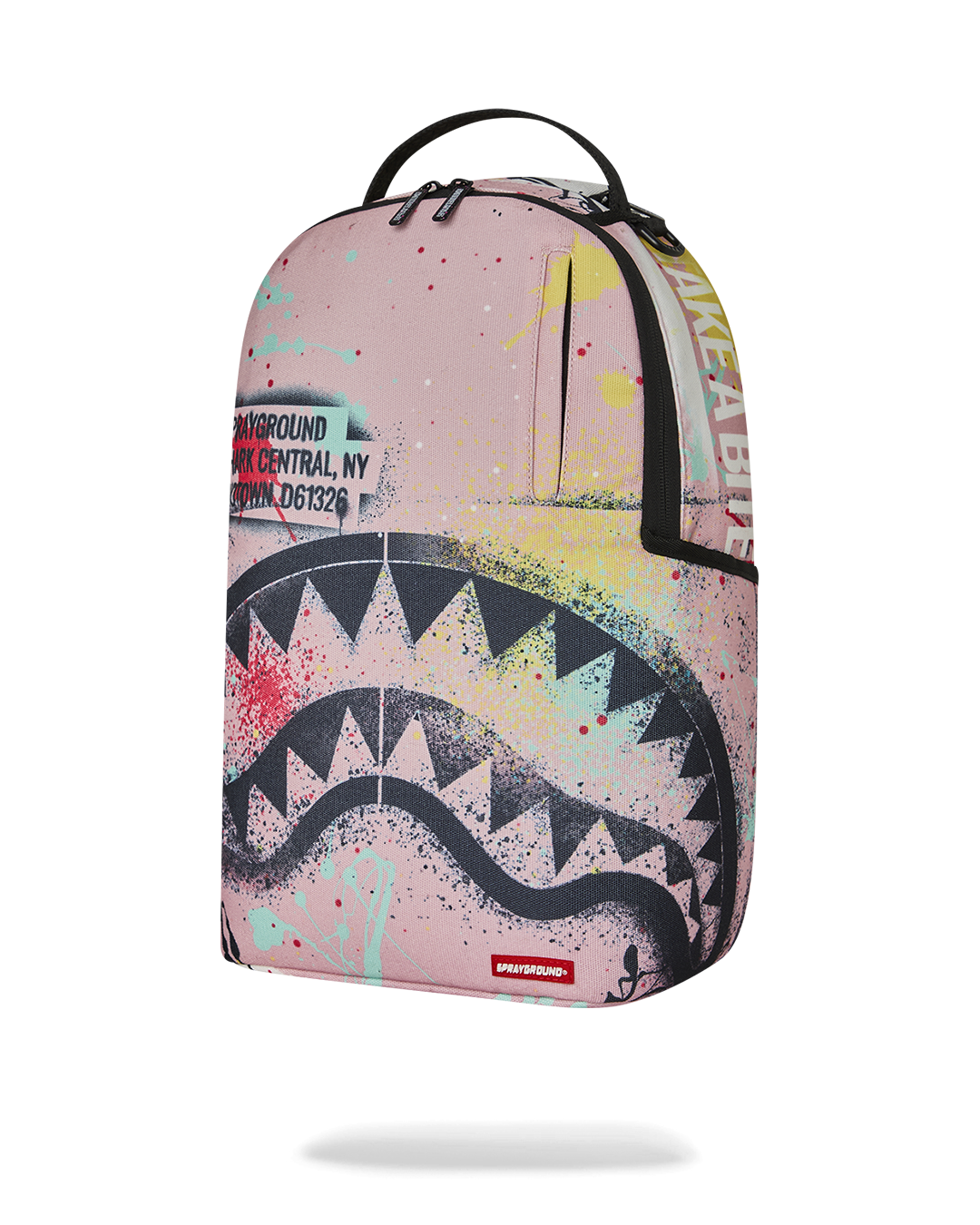 SHARK CENTRAL PINK LAB COAT STREET ART DLXSR BACKPACK